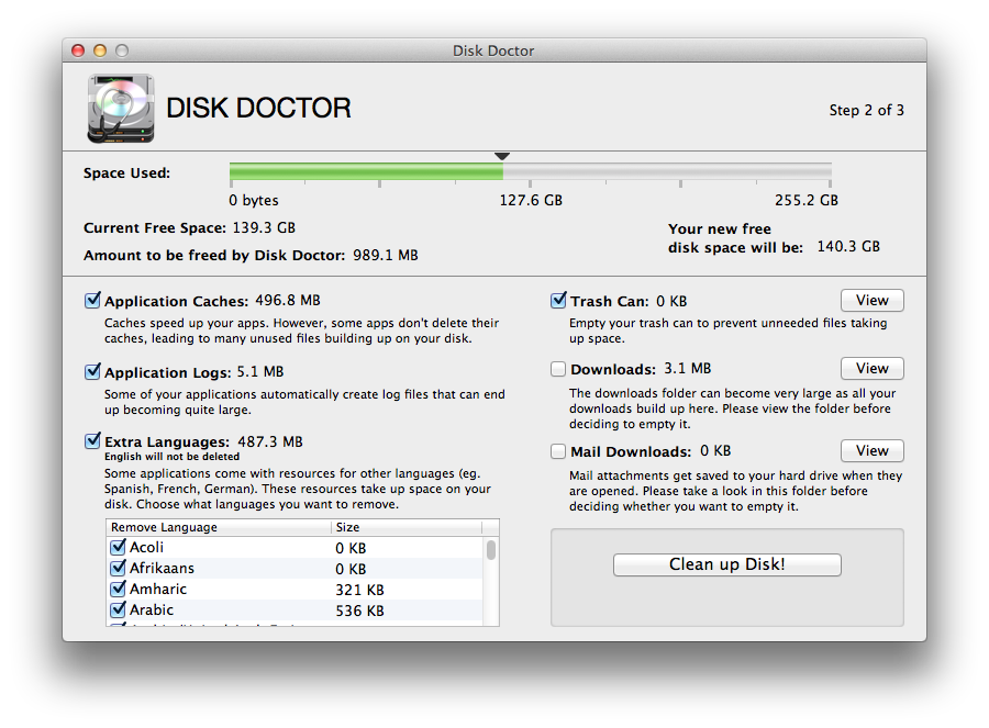Những ứng dụng cần thiết cho Macbook - Disk Doctor