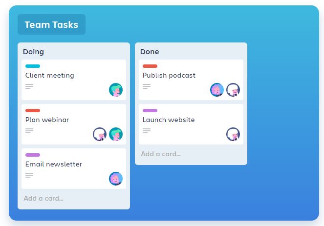 Trello là phần mềm quản lý công việc nước ngoài nên điểm hạn chế là không cung cấp ngôn ngữ tiếng Việt