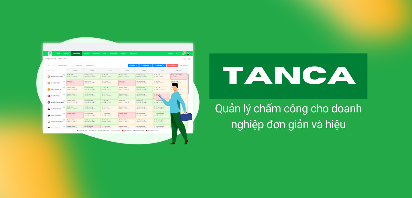 Phần mềm Quản lý Nhân sự nhiều doanh nghiệp sử dụng nhất – Tanca