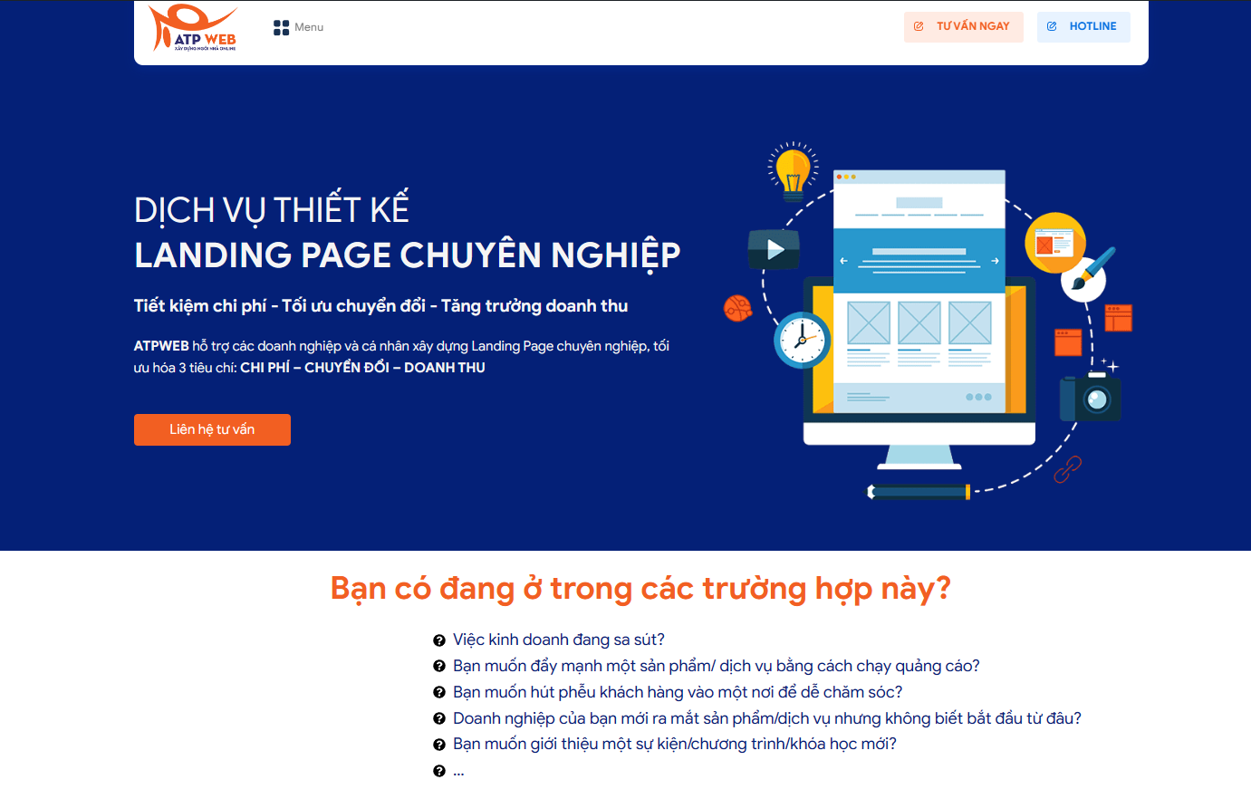 Dịch vụ thiết kế landing page là gì? Top 5 đơn vị uy tín nhất hiện nay 2